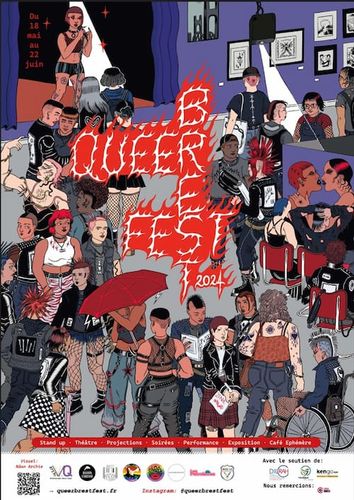affiche queer brest fest festival cultures queers 2024